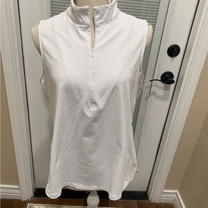 Tommy Bahama White Sleeveless Blouse